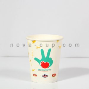 نمونه کار لیوان کاغذی اعتماد نوین