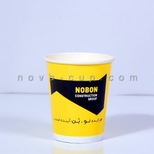 نمونه کار لیوان کاغذی نوبن