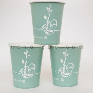 فروش لیوان کاغذی بهداشتی با طراحی اختصاصی مینیمال برای مرکز مام