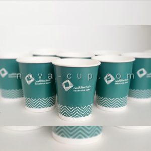 چاپ لیوان کاغذی با طراحی سه بعدی برای شعبه بانک کارآفرین